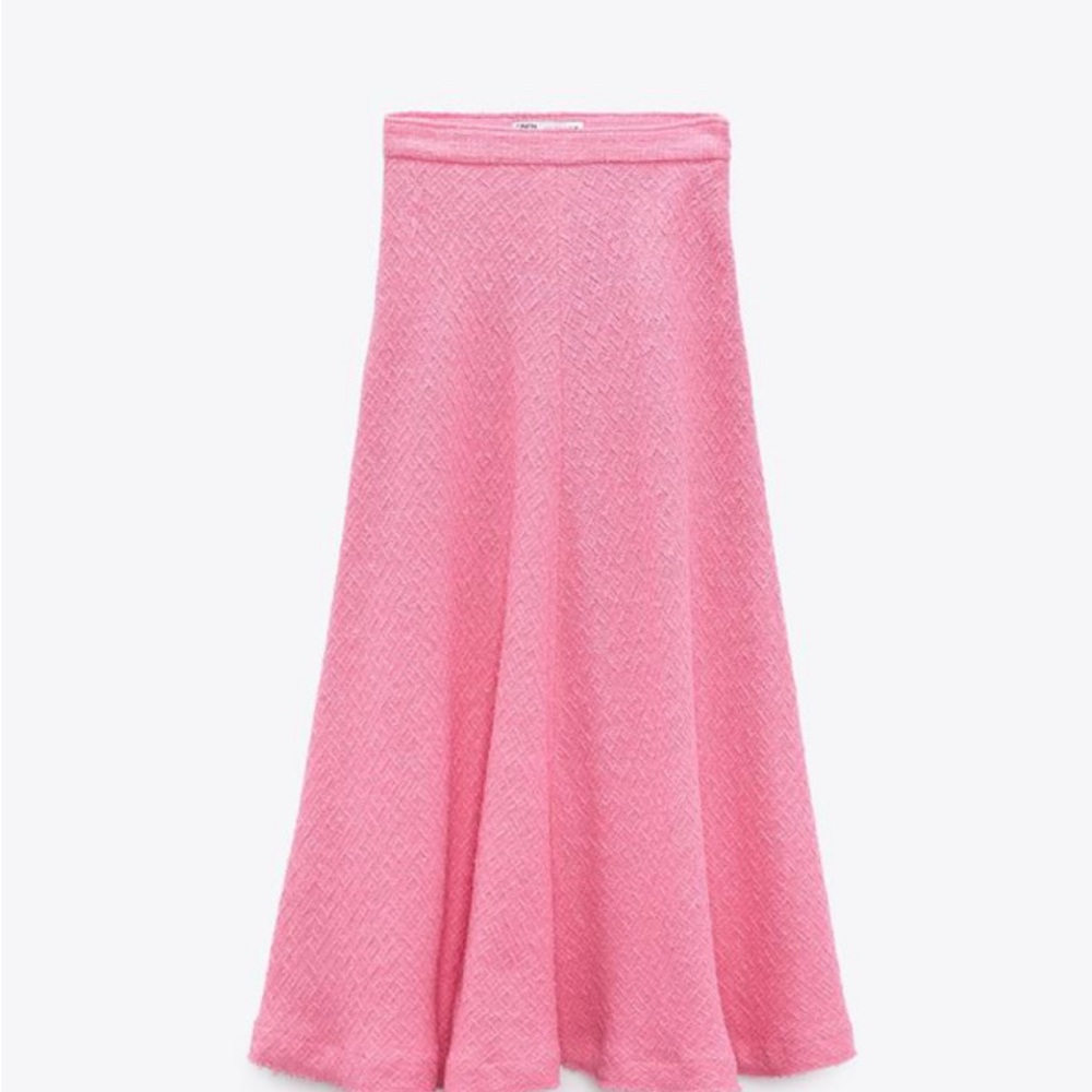 Zara Pink A-Line Skirt